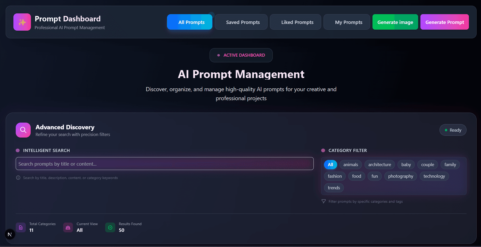 PromptGallery – AI-Powered Prompt & Image Generator